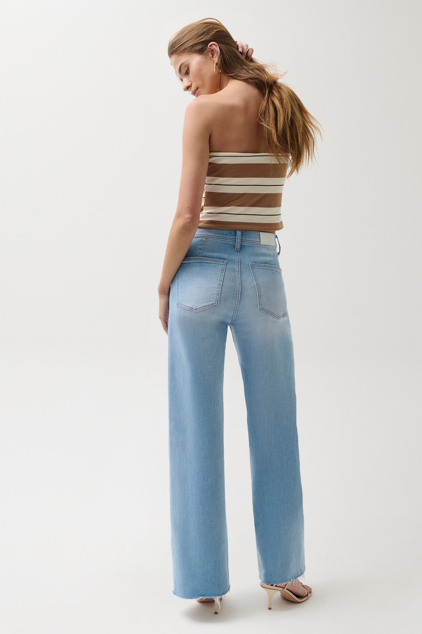 Penny High Rise Wide Leg Jean - Whisper