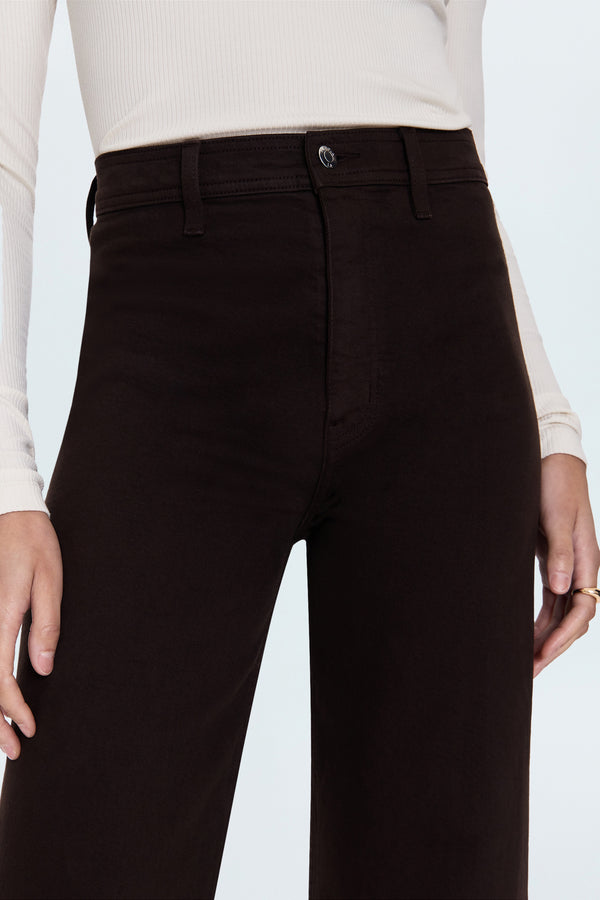 Penny High Rise Wide Leg Jean - Mocha
