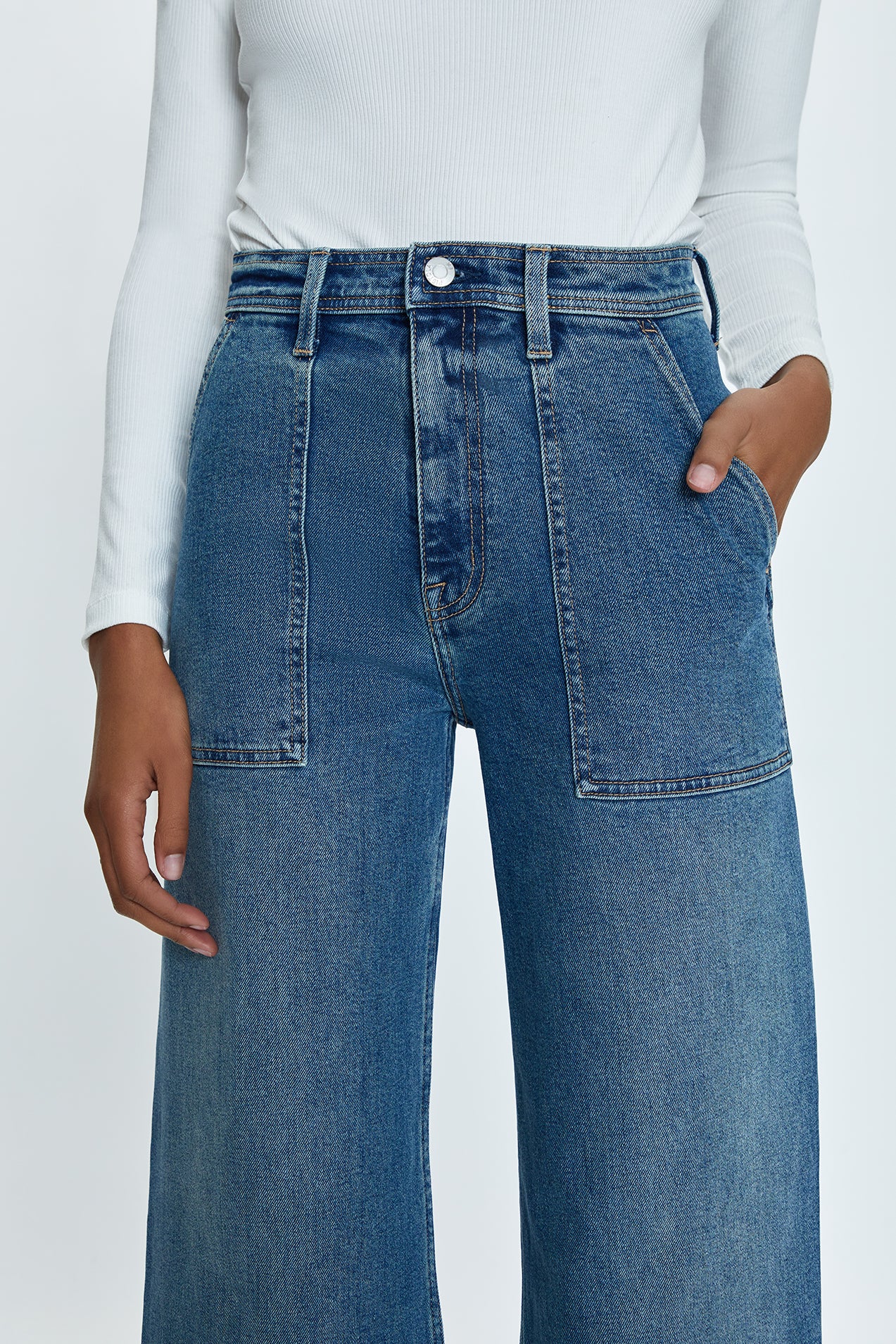 Penny High Rise Wide Jean -  Canal