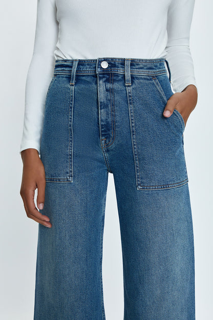 Penny High Rise Wide Jean -  Canal