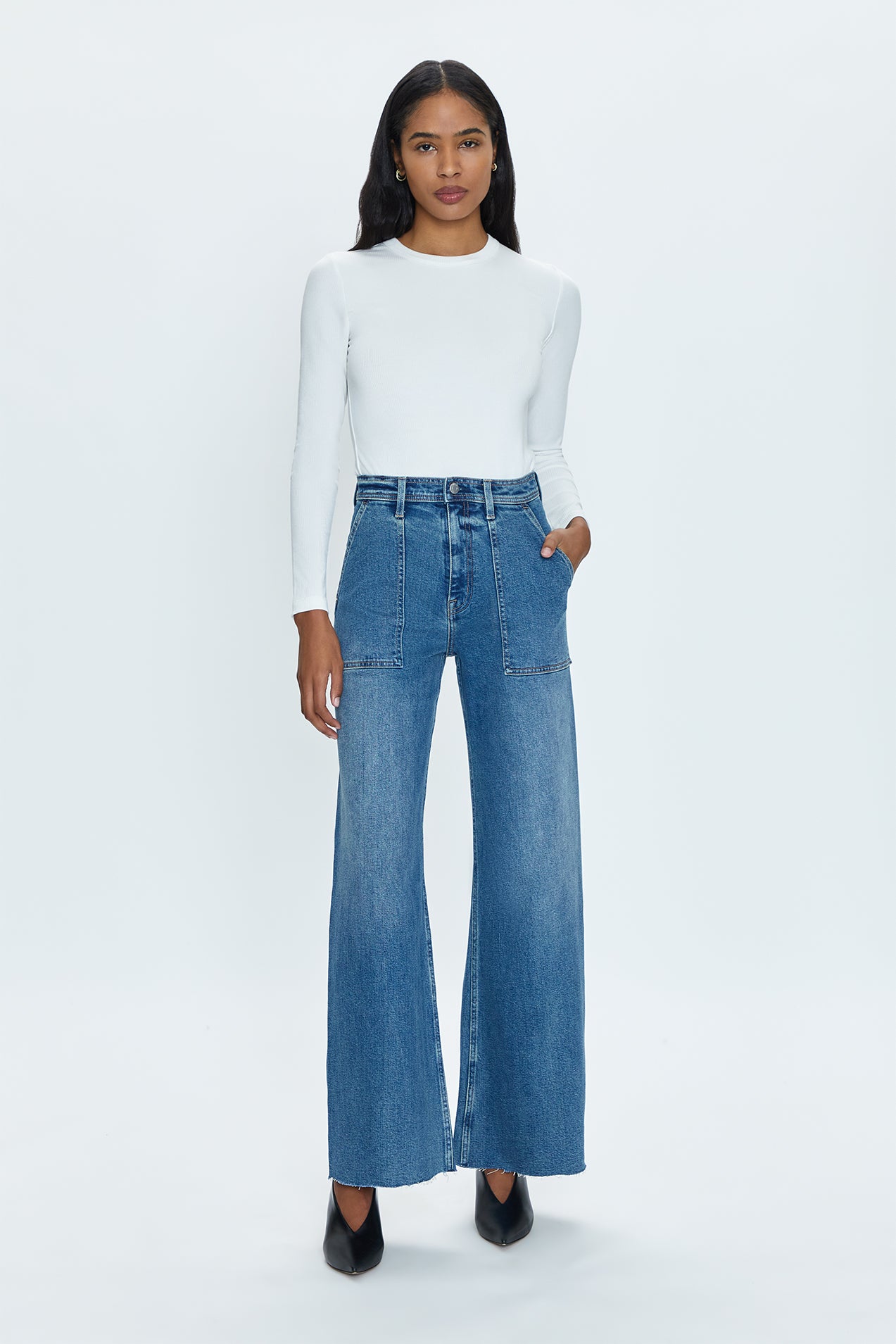 Penny High Rise Wide Jean -  Canal