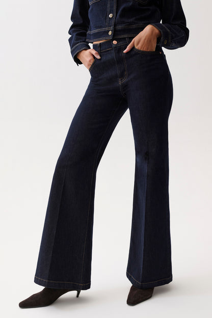 Carina High Rise Super Wide Flare - Nightfall