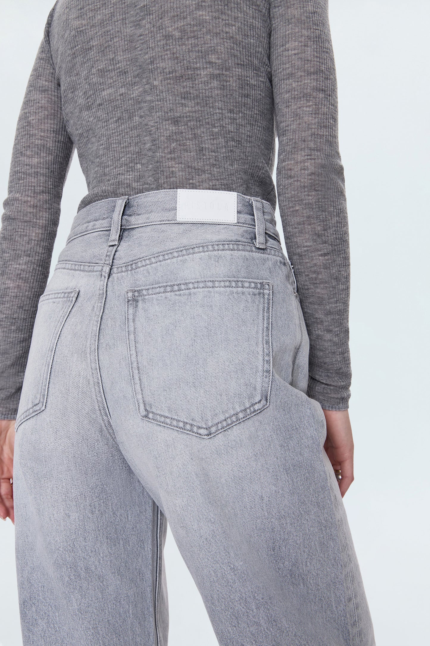 Wes High Rise Barrel Jean - Enigma