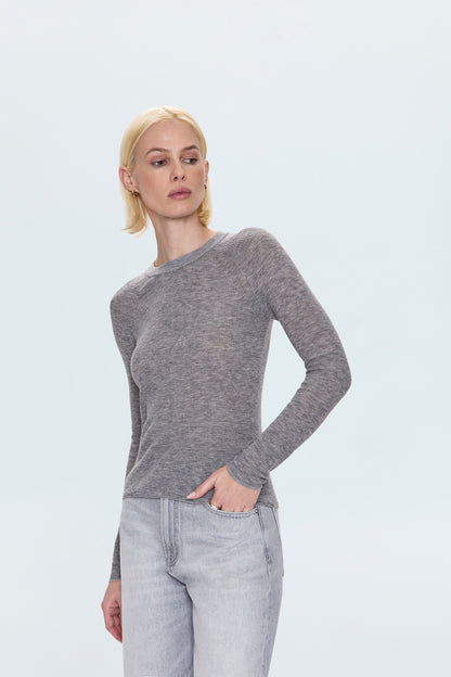 Juno Feather Weight Sweater - Heather Charcoal