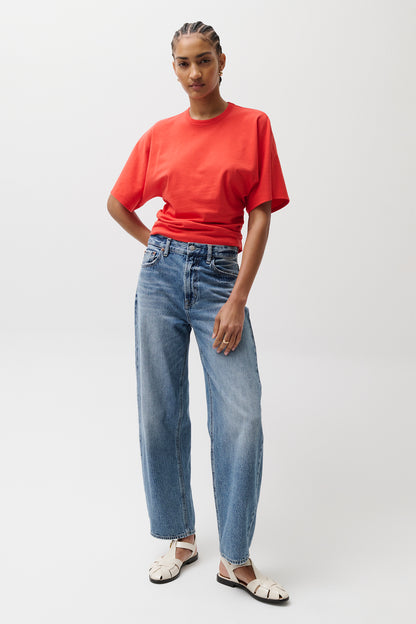 Wes High Rise Barrel Jean - Spectacle