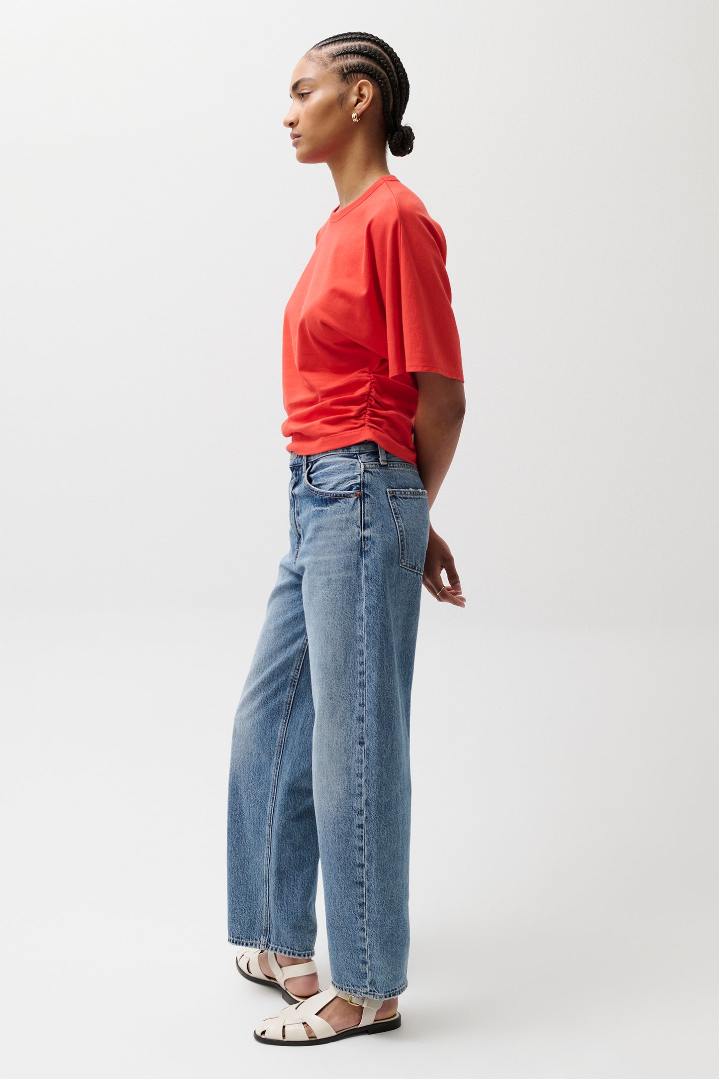 Wes High Rise Barrel Jean - Spectacle
