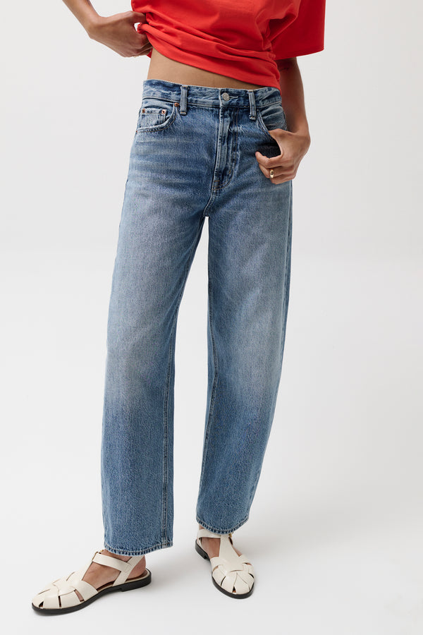 Wes High Rise Barrel Jean - Spectacle