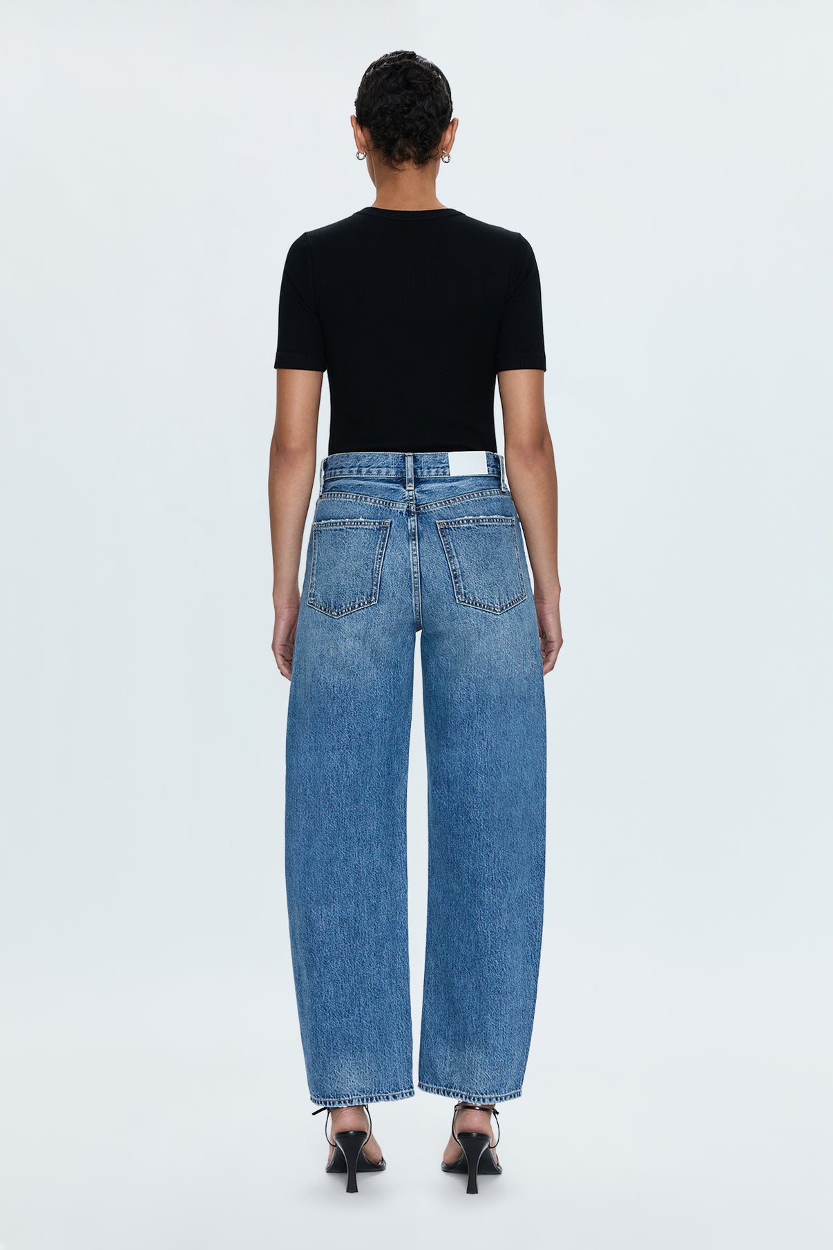 Wes High Rise Barrel Jean in Enigma
