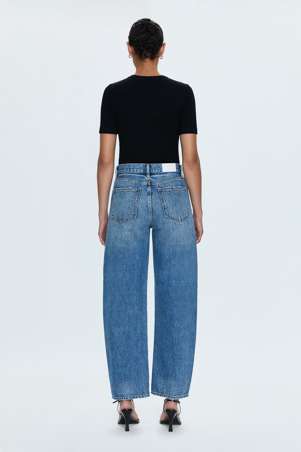 Willy Super High Rise Mica Denim Barrel Jeans (Medium Vintage)