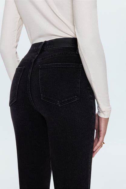 Charlie High Rise Classic Straight Jean - Dark Midnight