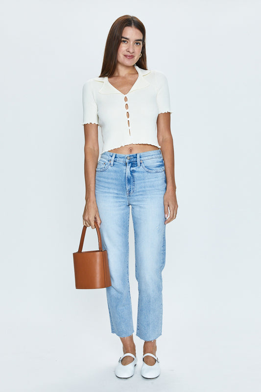 Charlie High Rise Straight Jean - Chalet Vintage