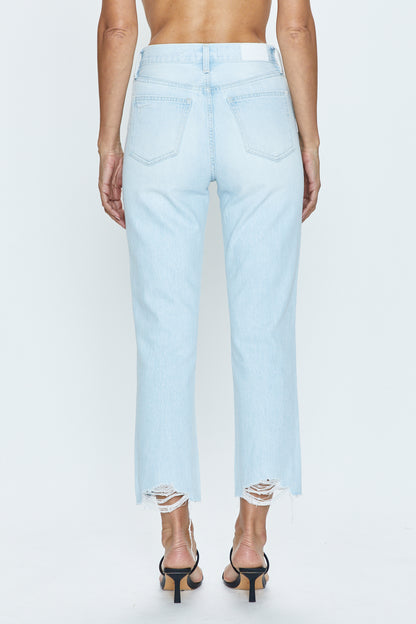 Charlie High Rise Straight Jean - Destination Distress