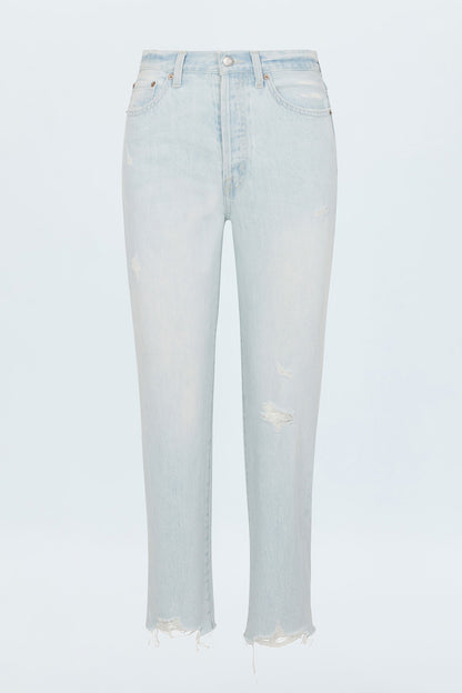 Charlie High Rise Straight Jean - Destination Distress