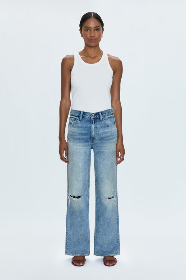 Hendrix High Rise Baggy Jean - Apprentice Distressed