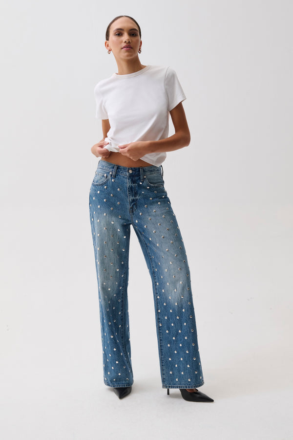 Hendrix High Rise Baggy Jean- Charmed
