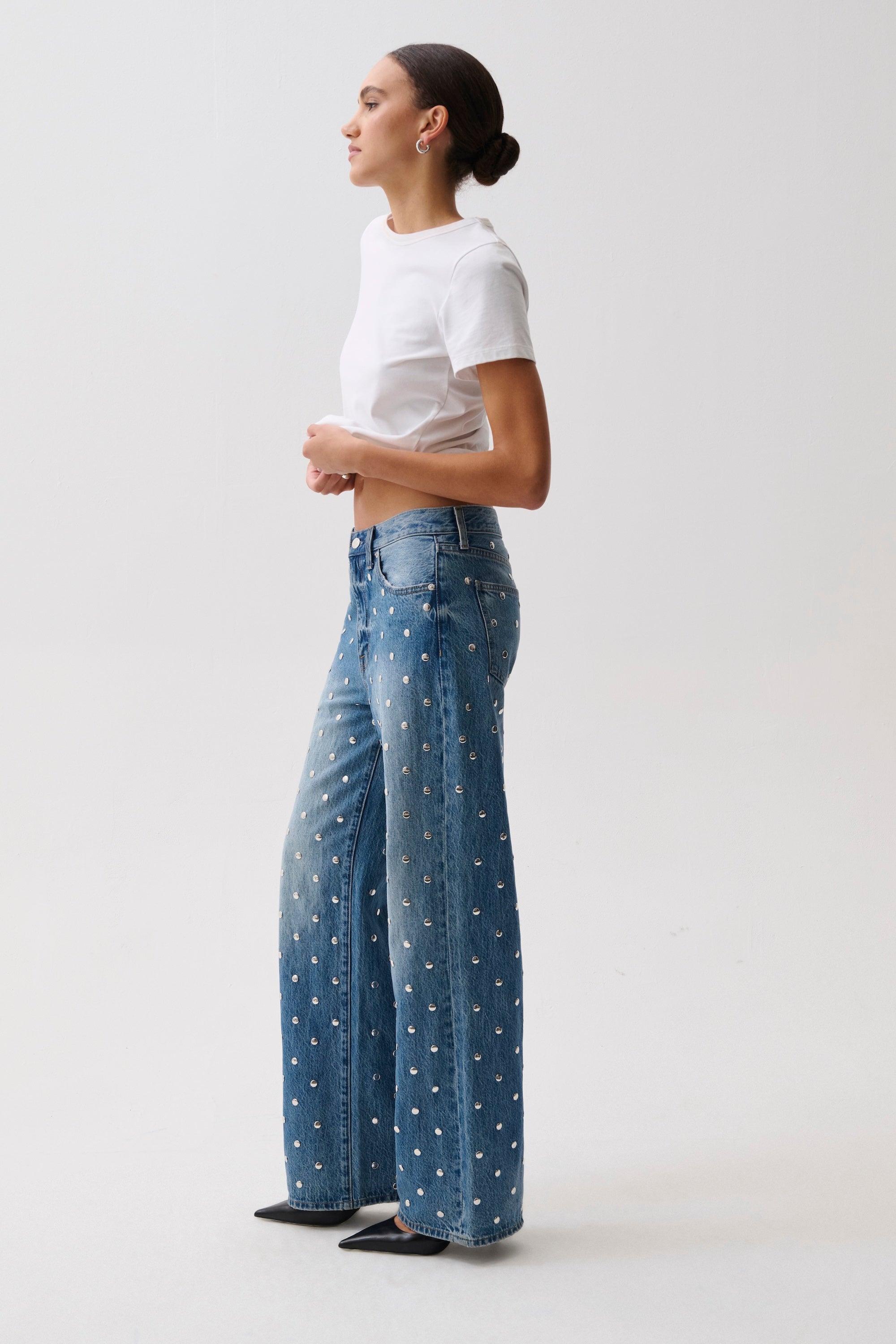 Hendrix High Rise Baggy Jean- Charmed – Pistola Denim