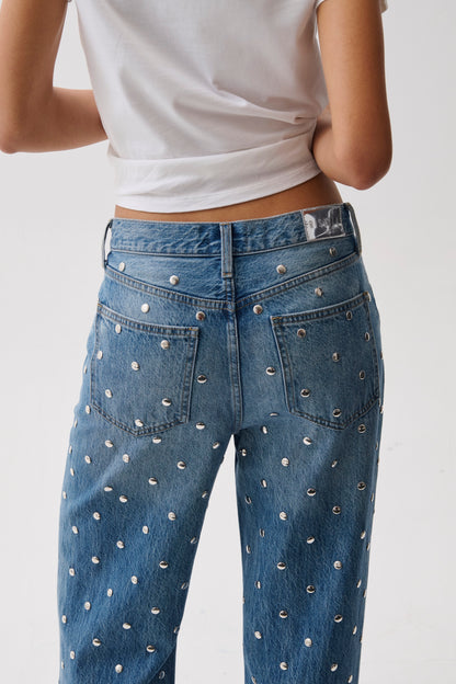 Hendrix High Rise Baggy Jean- Charmed