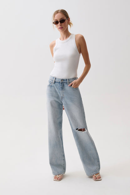 Hendrix High Rise Baggy - Revel Distressed
