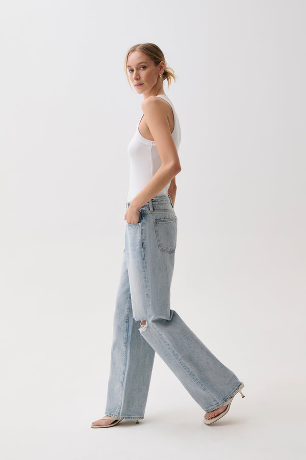 Hendrix High Rise Baggy - Revel Distressed