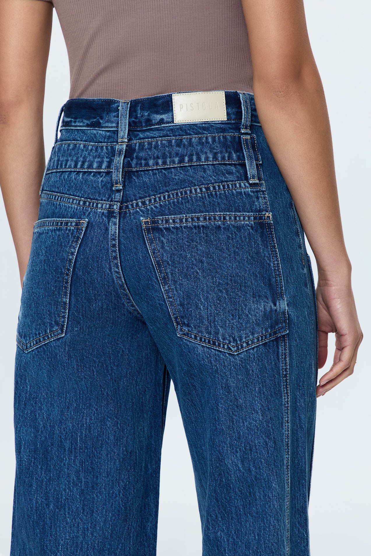 Caleb High Rise Stacked Waist Jean - Reflection