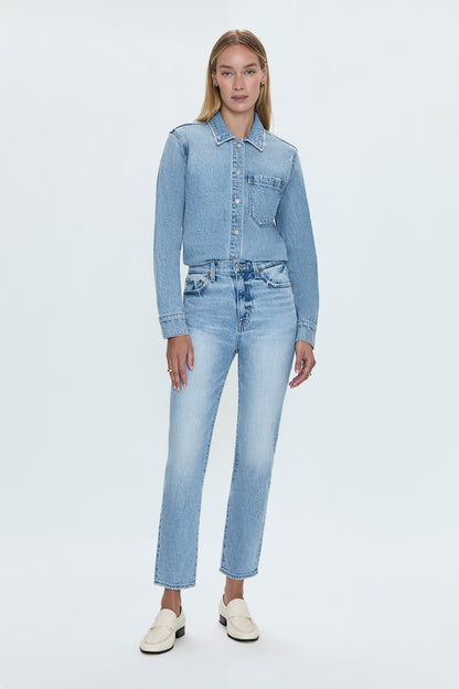 Bri High Rise Slim Jean - Scholar Vintage