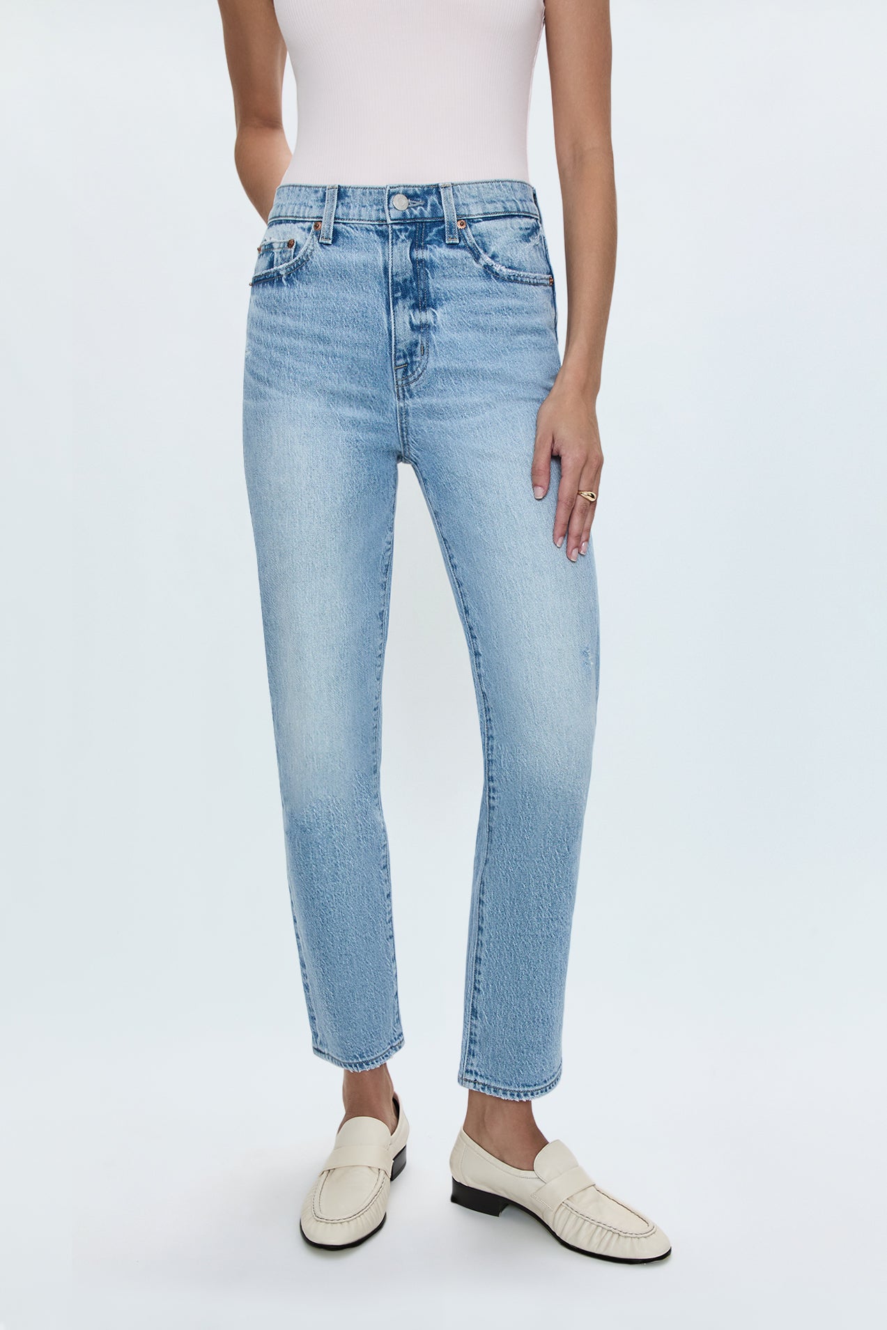Bri High Rise Slim Jean - Scholar Vintage