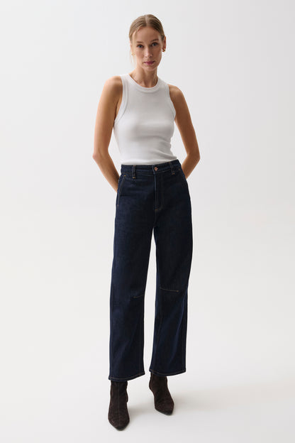 Beau Seamed Crescent Jean - Nightfall