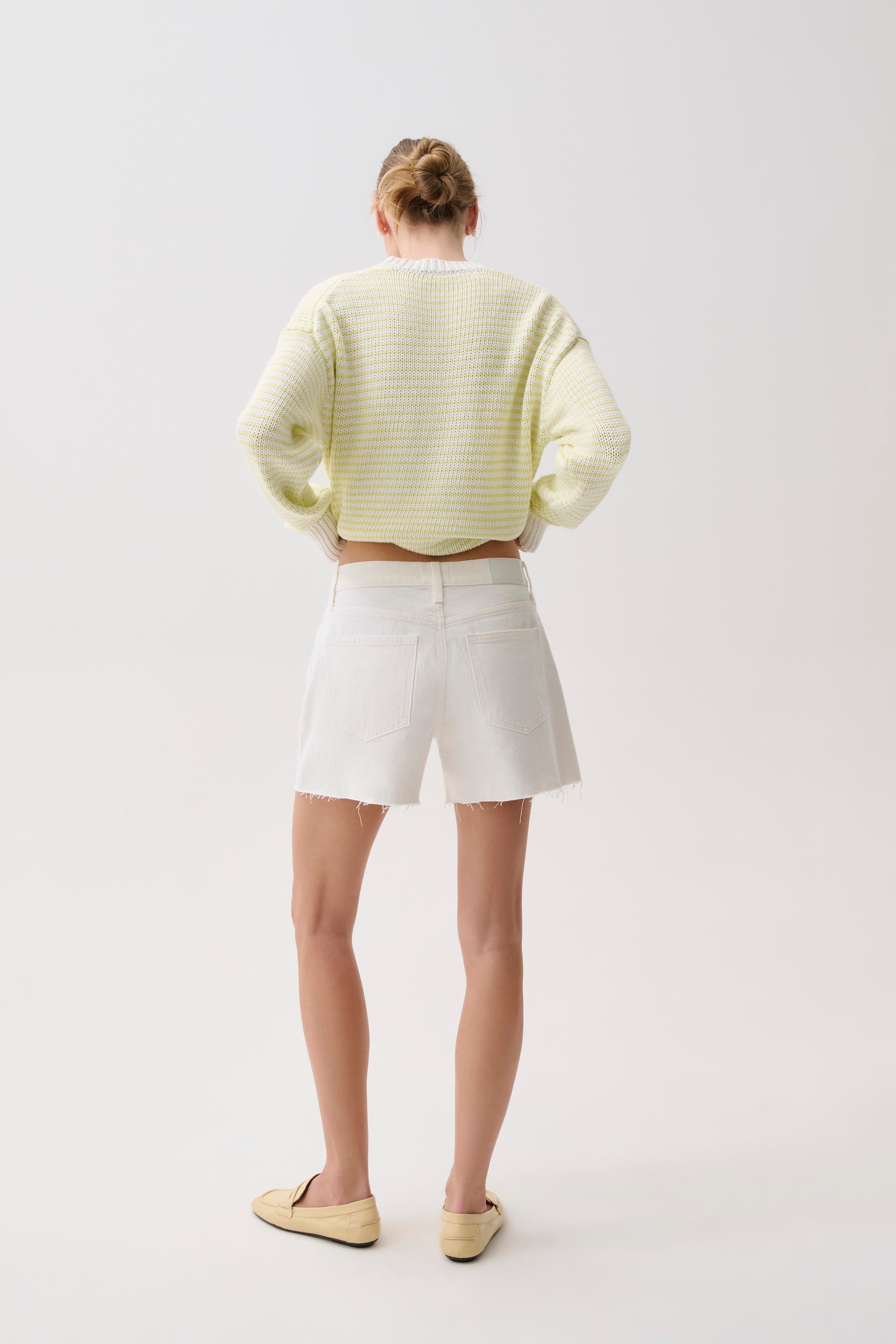 Kennedy Mid Rise Short - Antique White – Pistola Denim