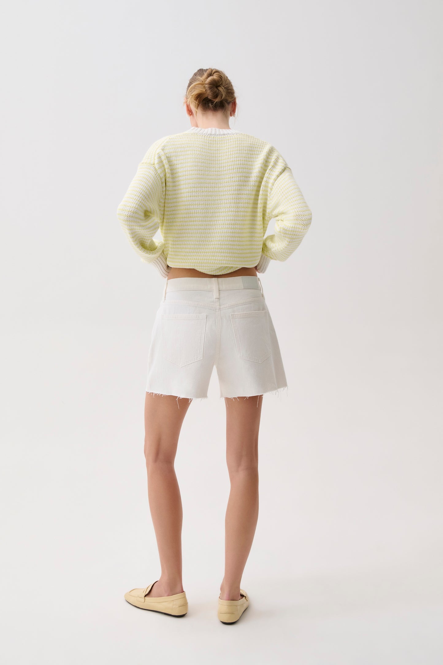 Kennedy Mid Rise Short - Antique White