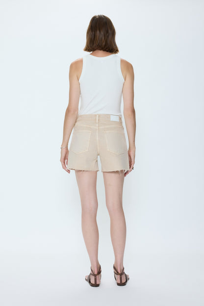 Kennedy Relaxed Mid Rise Cut Off Short - Honey
