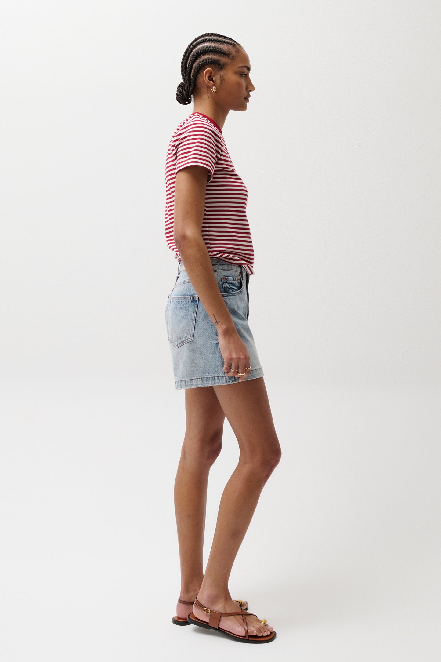 Saige High Rise Short - French Riviera