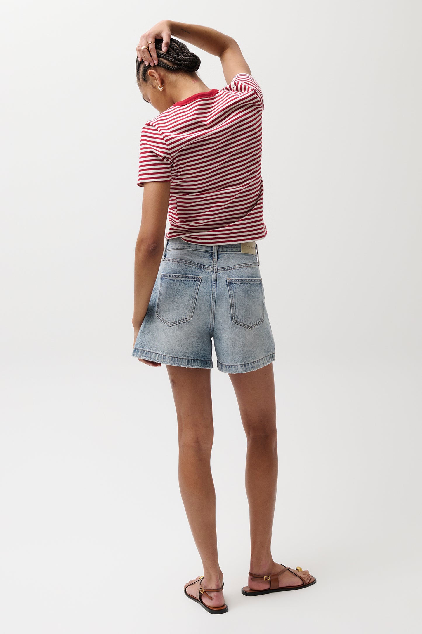 Saige High Rise Short - French Riviera