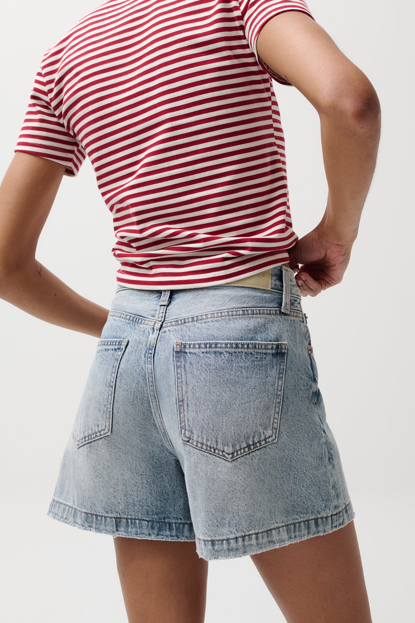 Saige High Rise Short - French Riviera