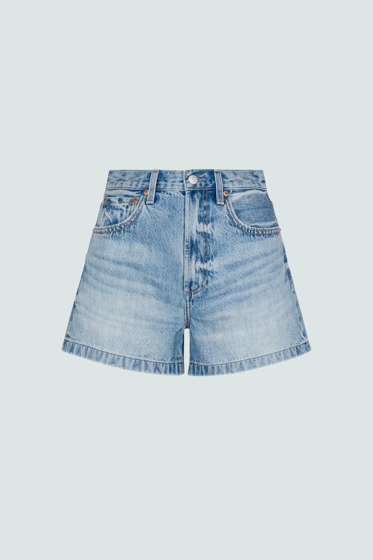 Saige High Rise Short - French Riviera