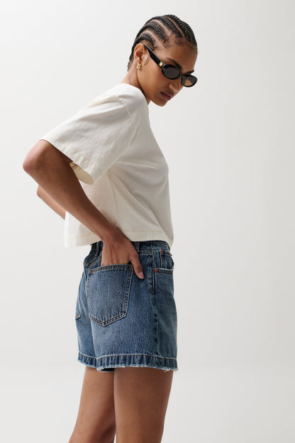 Saige High Rise A-Line Short - Wishbone