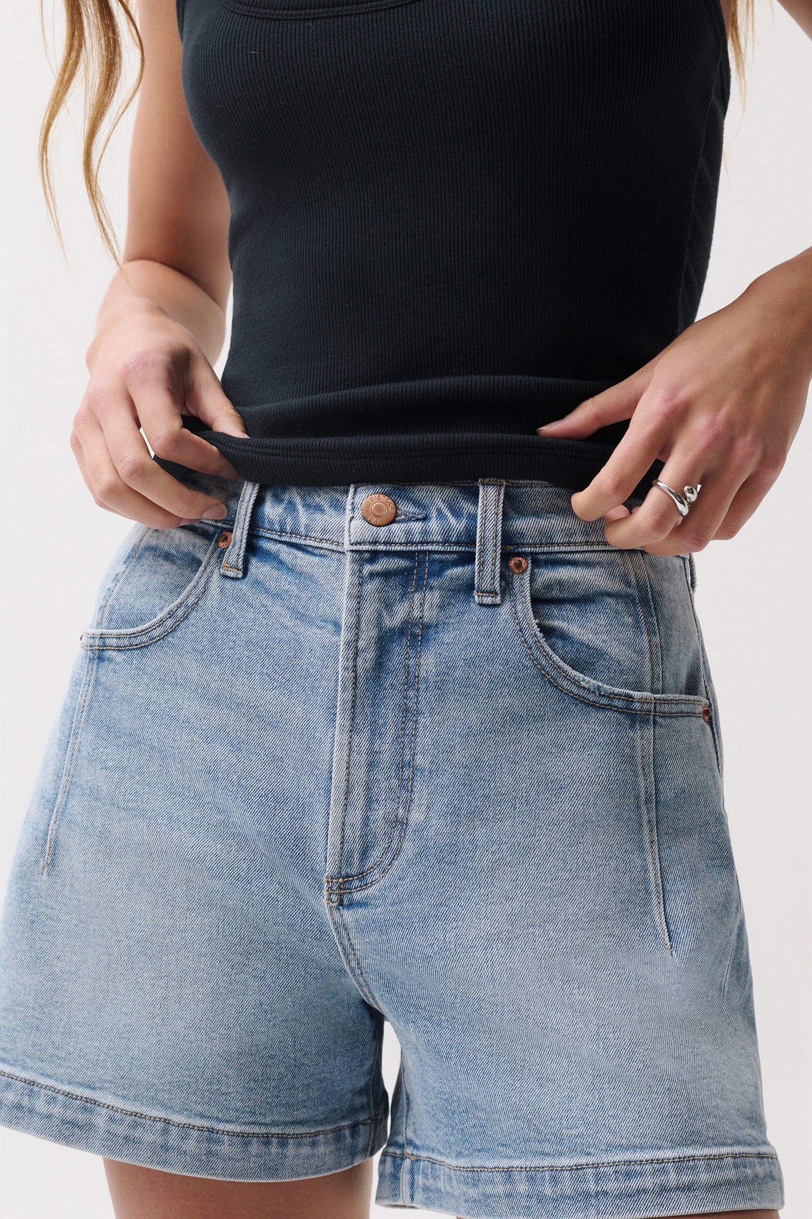 Aoki High Rise A-Line Short - Terrace – Pistola Denim