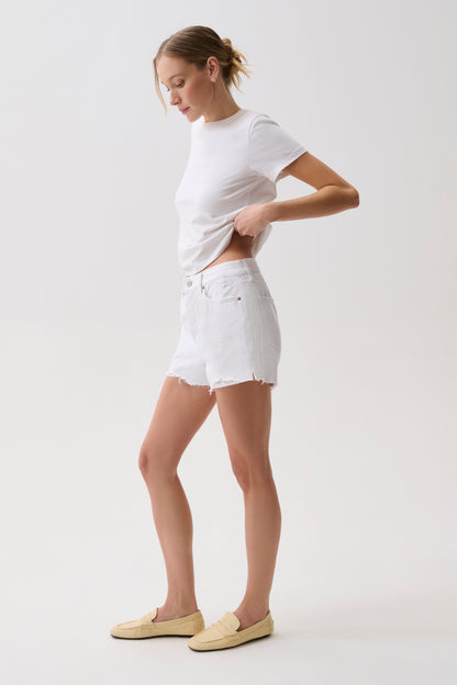Nova High Rise Short - Luxe White Vintage