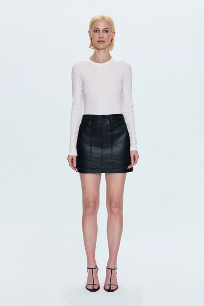 Skye Utility High Rise Mini Skirt - Slate Black