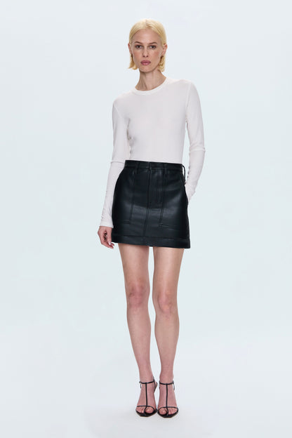 Skye Utility High Rise Mini Skirt - Slate Black