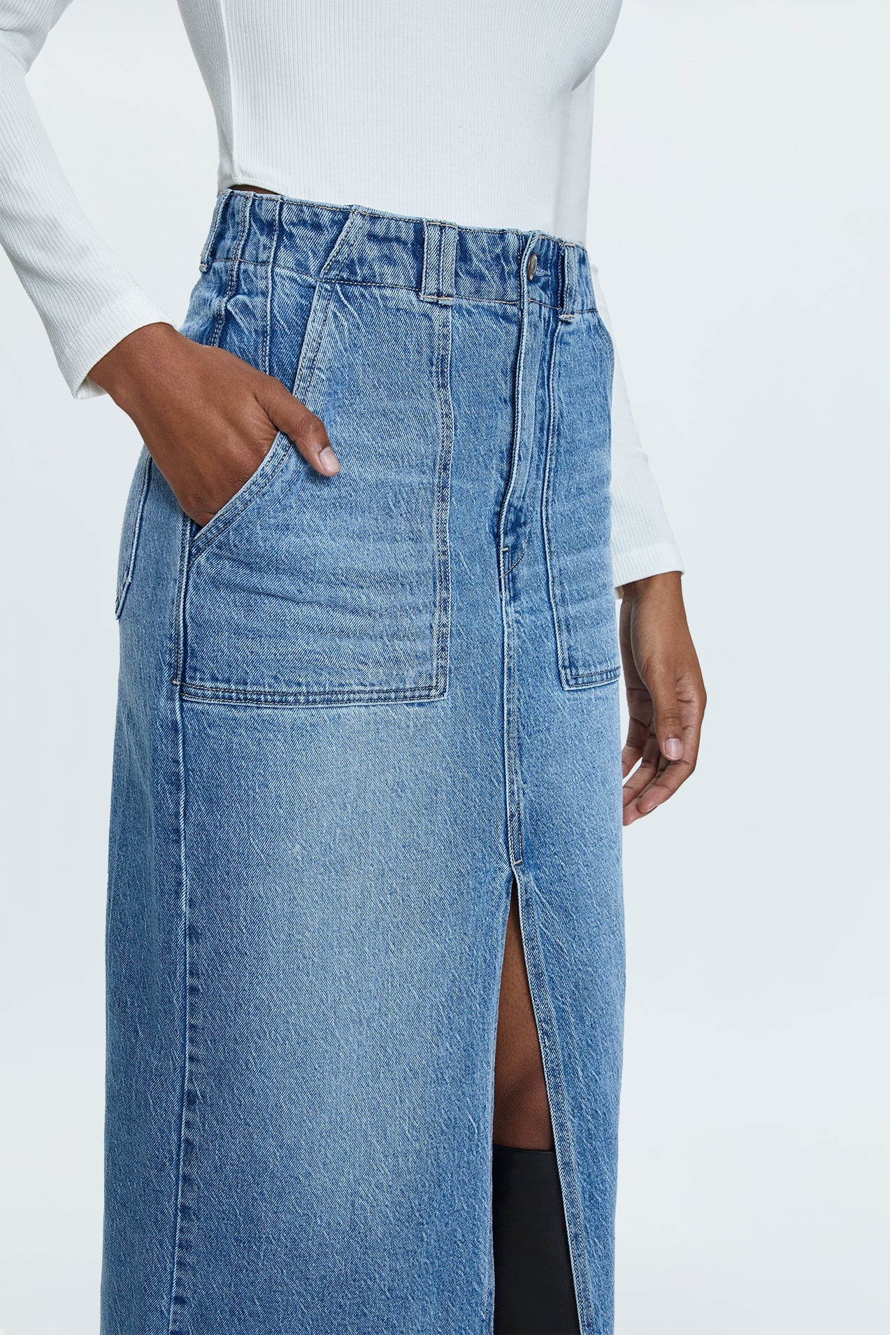 Sammie High Rise Skirt - Wiltern – Pistola Denim