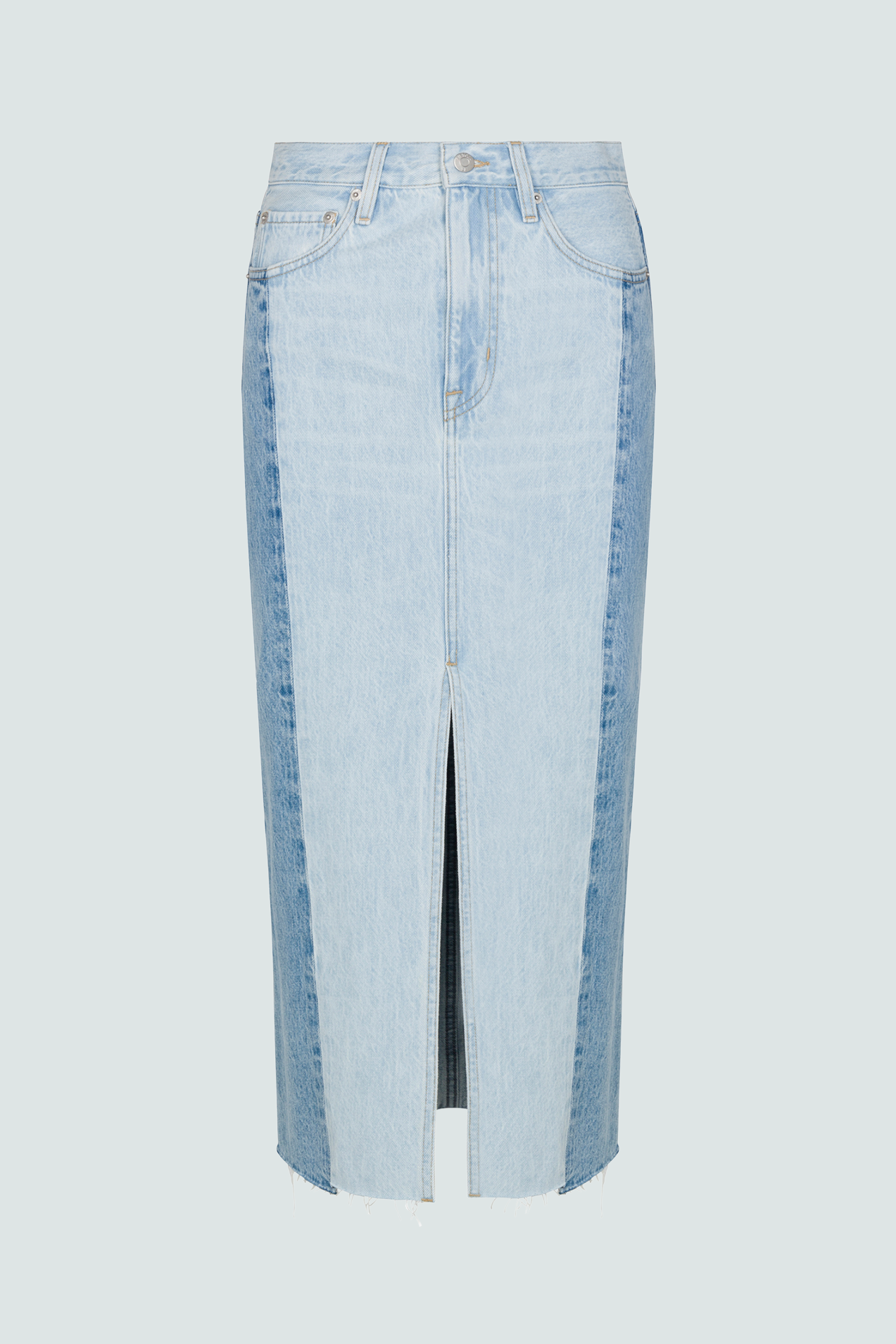 3x1 denim skirt midi deals
