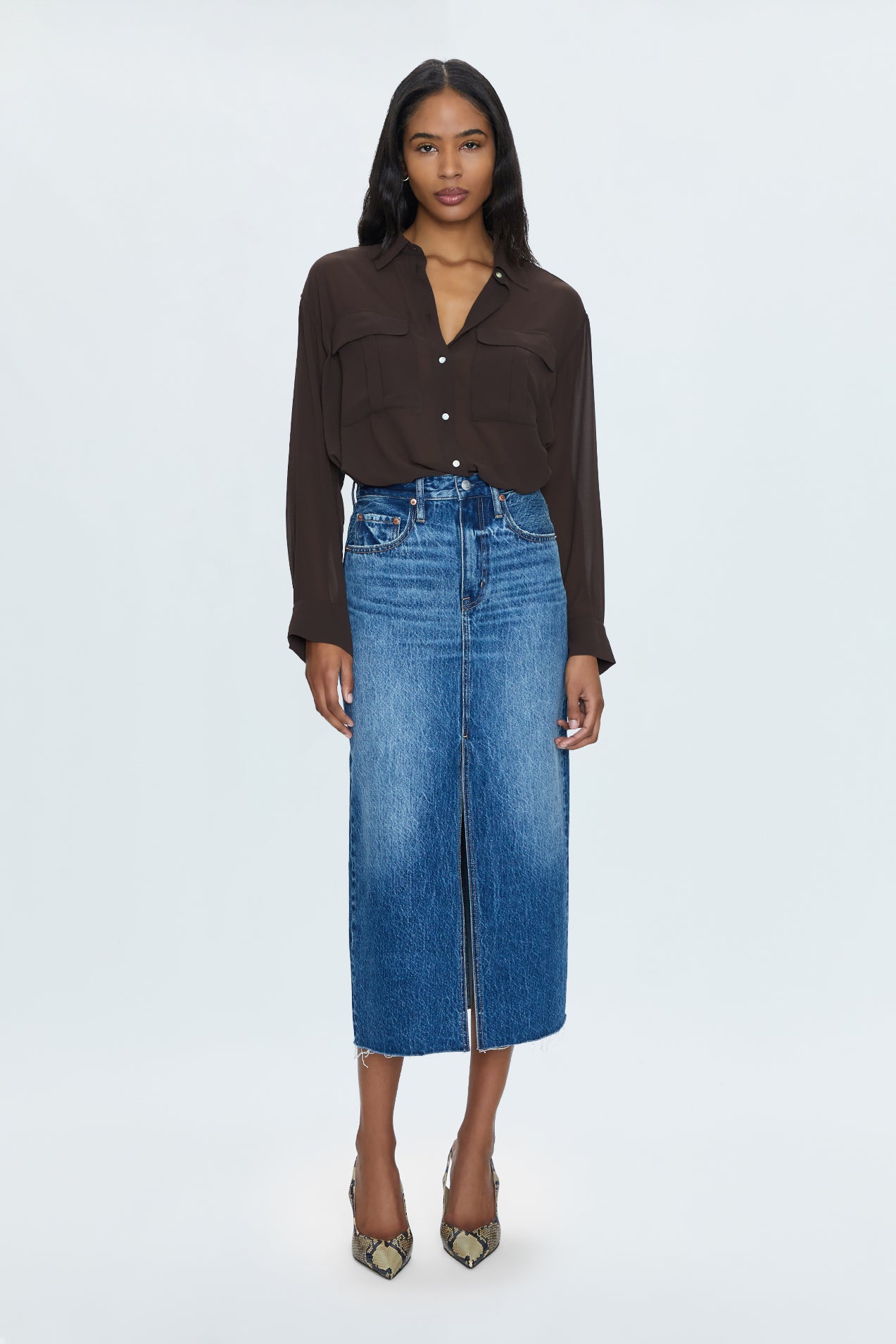 Alice Midi Skirt - Fairfax – Pistola Denim