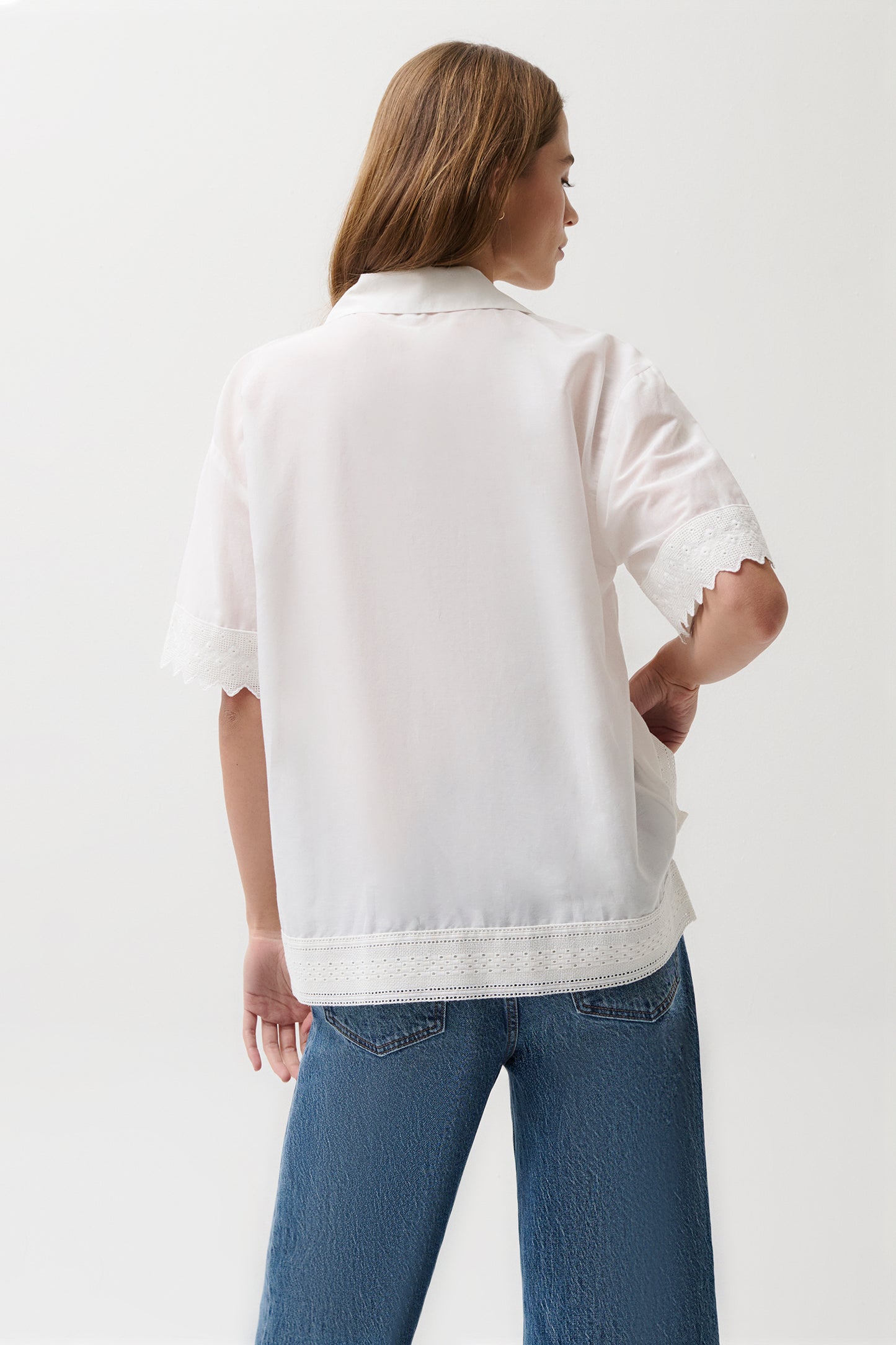Maliah Camp Shirt - Soft White