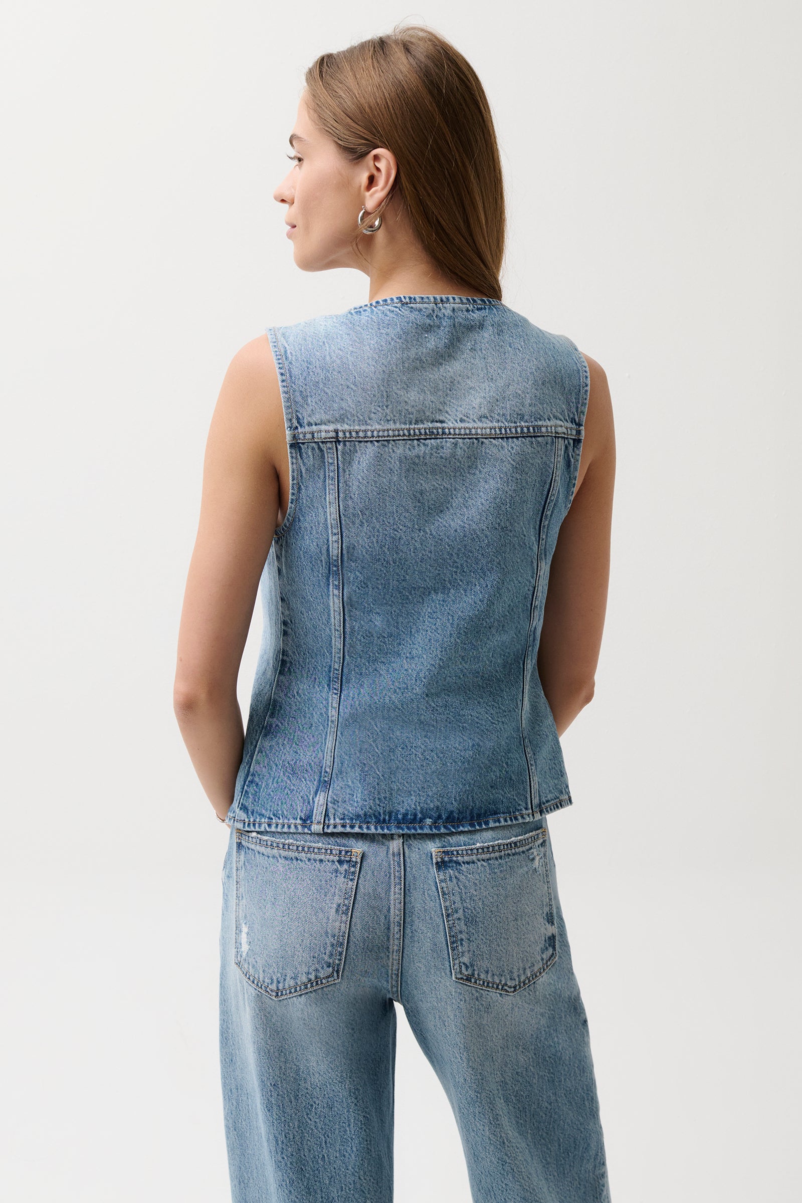 Gia Denim Vest - Hazy – Pistola Denim