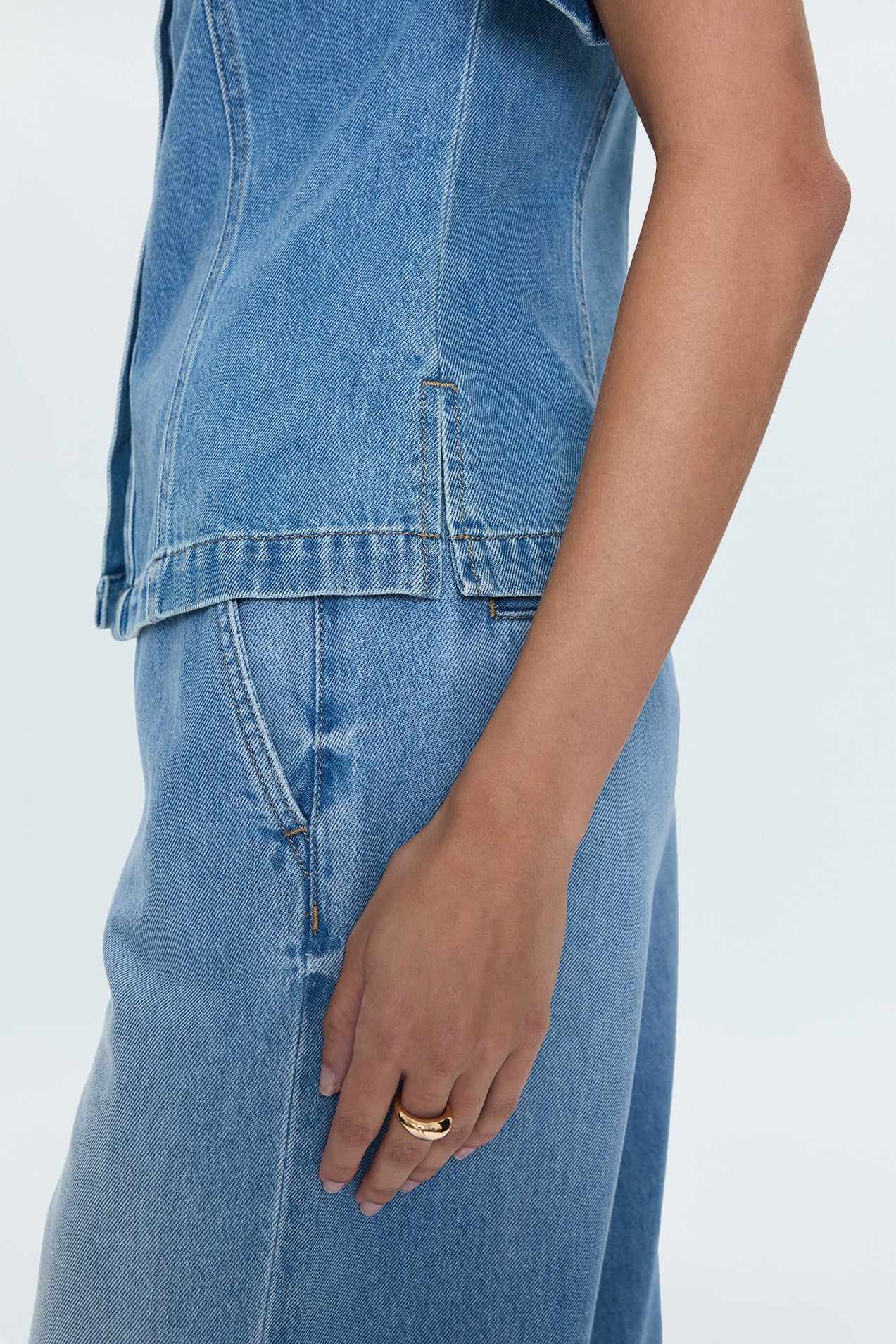 Cyndi Denim Shirt - Palo Alto