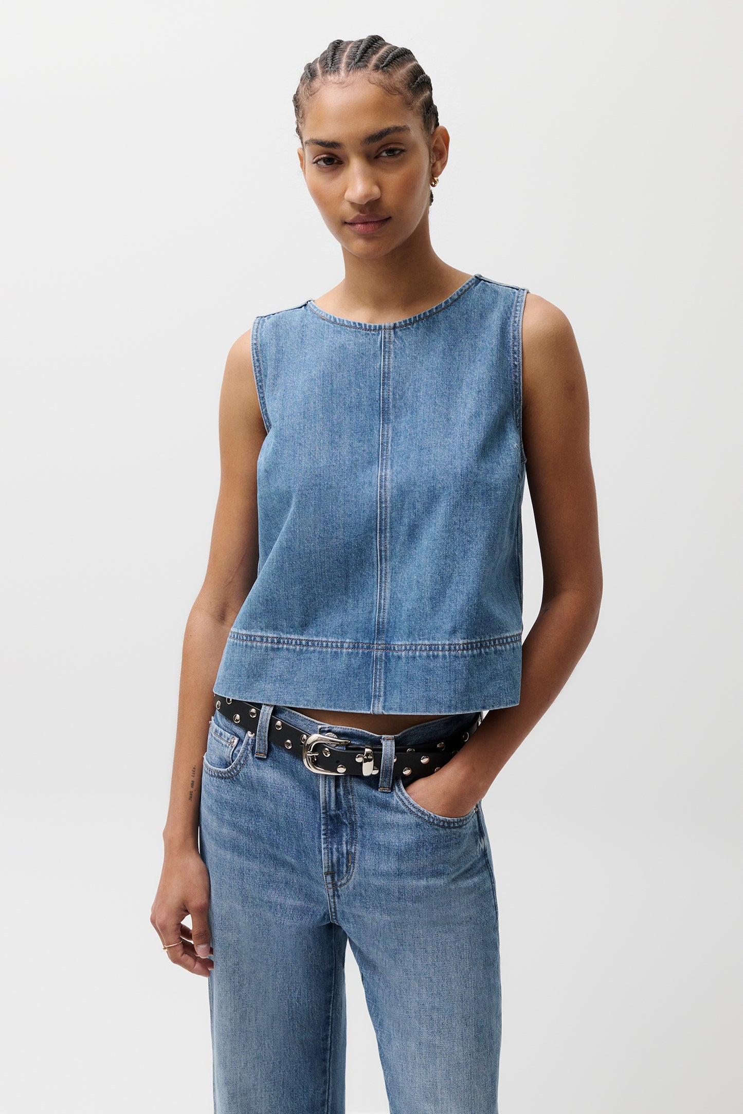 Pistola Rue Swing Shirt - Sail Away jeans
