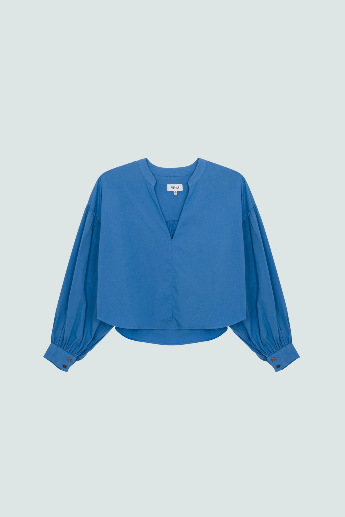 Lou Puff Sleeve Shirt - Blue Belle