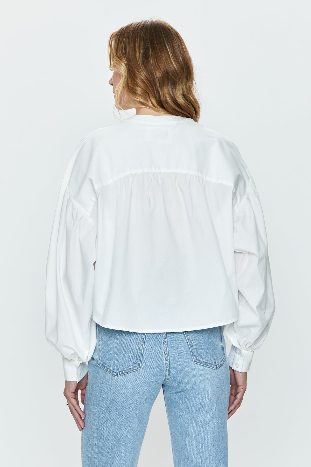 Lou Puff Sleeve Shirt - Le Blanc
