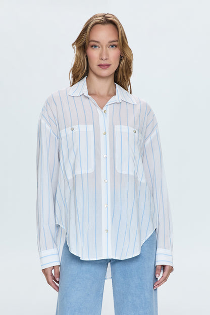Samantha Shirt - Frost Stripe