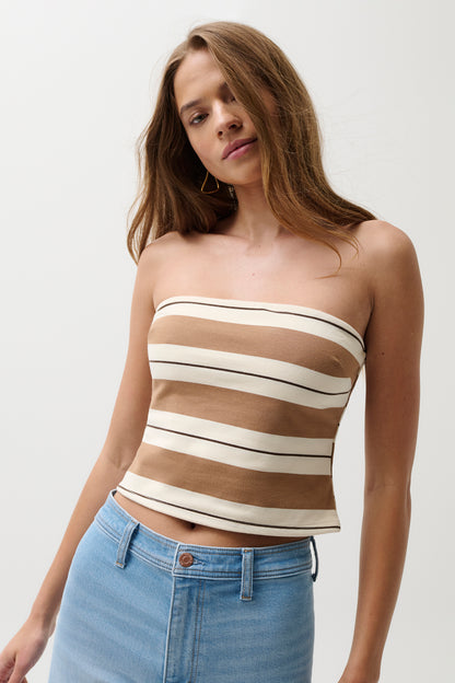 Beverly Tube Top - Desert Egret